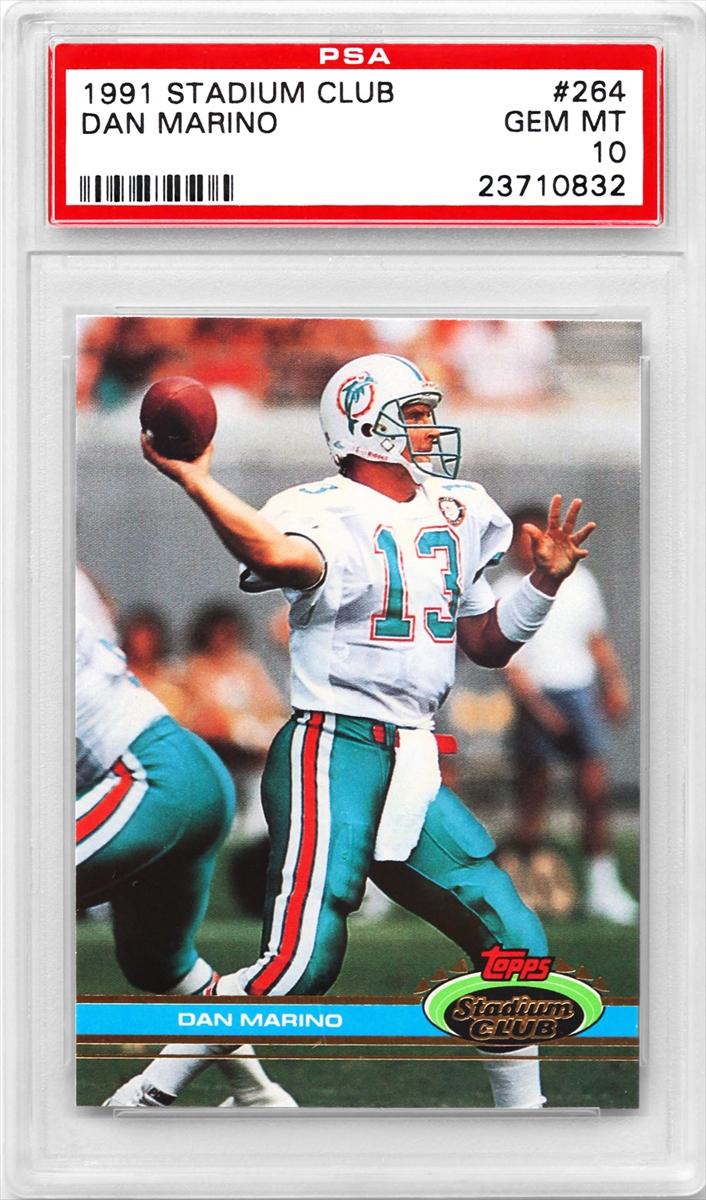 385 Dan Marino - Miami Dolphins - 1991 Score Football – Isolated Cards