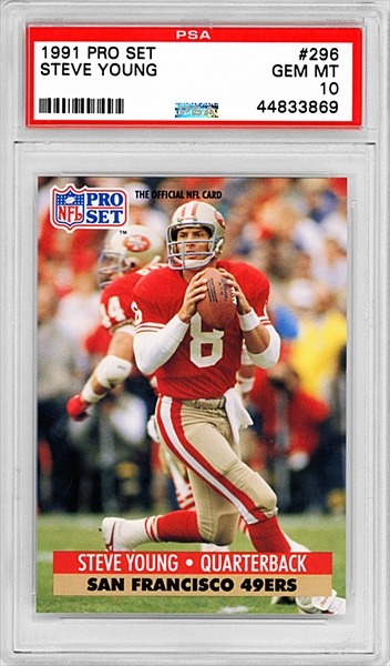 1995 Pinnacle QB Club STEVE YOUNG Tampa Bay Buccaneers Rookie