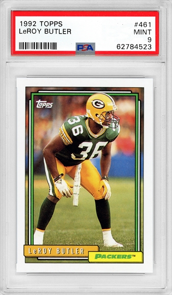 1990 PACKERS LeRoy Butler signed ROOKIE card Fleer Update