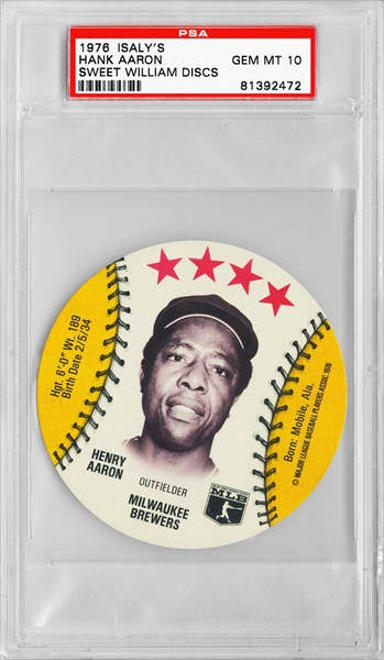 1976 Isaly's Joe Morgan Baseball Card/Disc