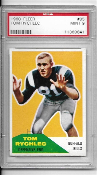 : 1960 Fleer # 85 Tom Rychlec Buffalo Bills (Football