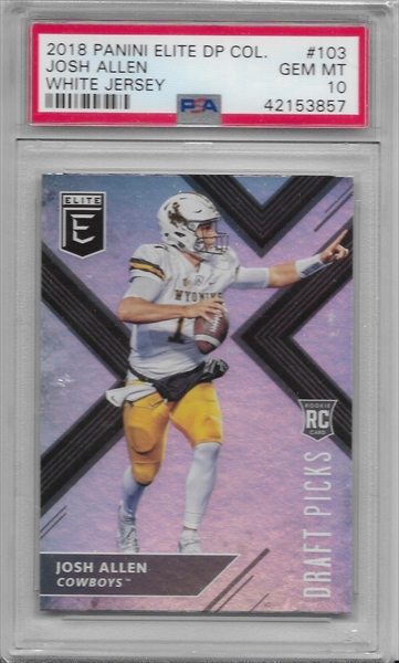 Josh Allen 2018 Elite Draft Picks Base #103 Price Guide - Sports