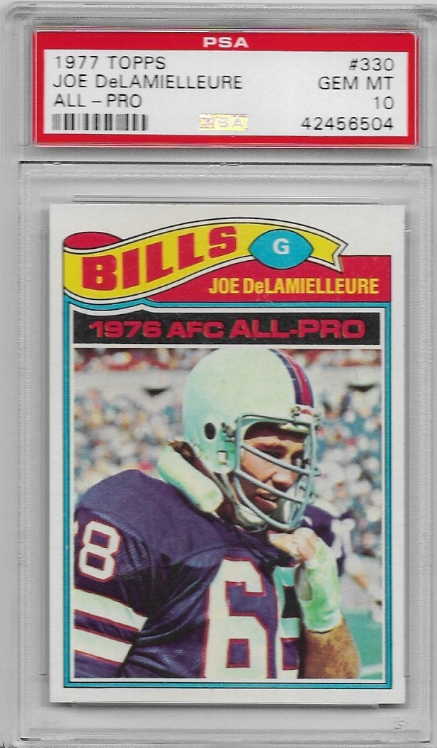 Other, 1976 Afc All Pro Joe Delamielleure Buffalo Bills