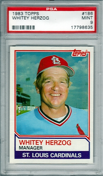 1984 Topps Whitey Herzog