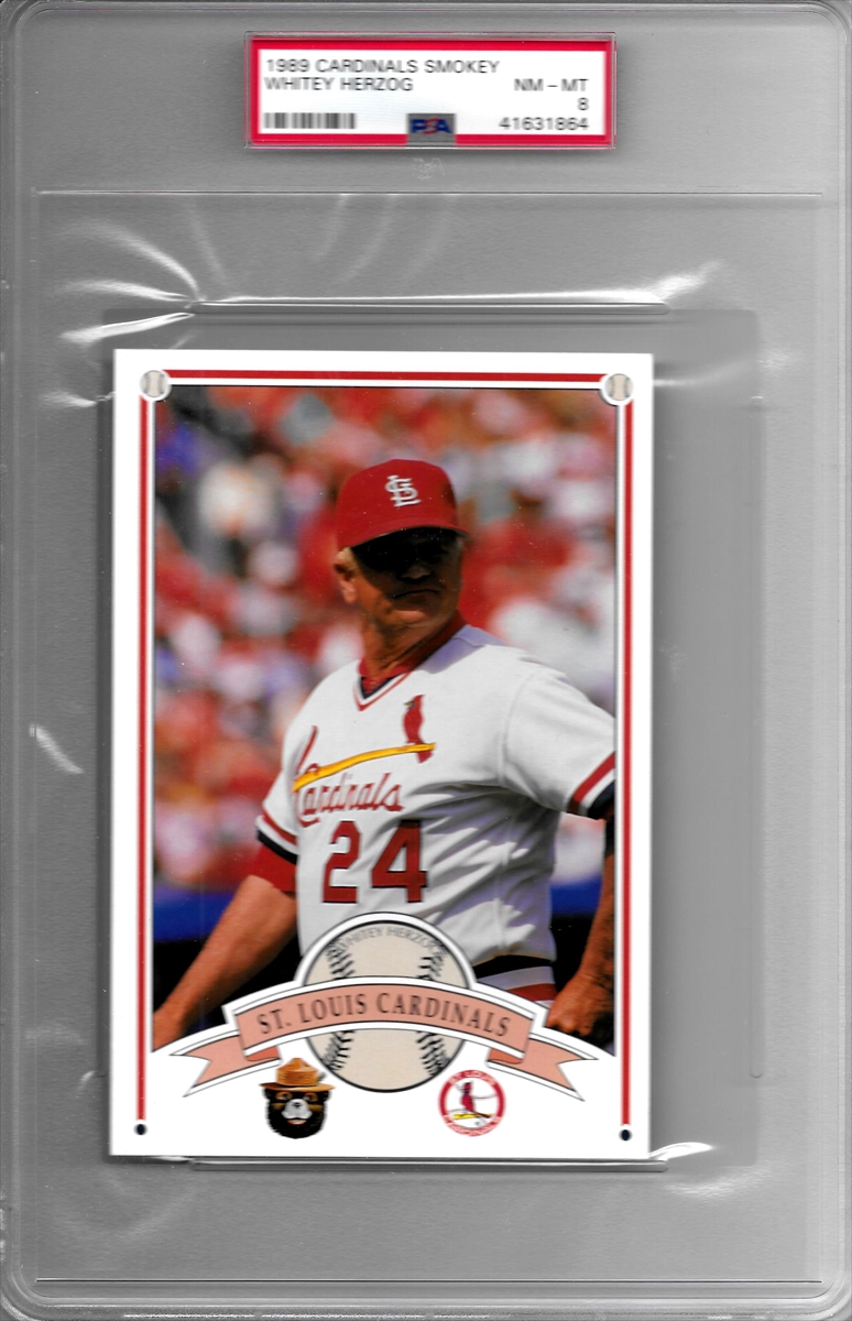  1989 Topps # 654 Whitey Herzog St. Louis Cardinals