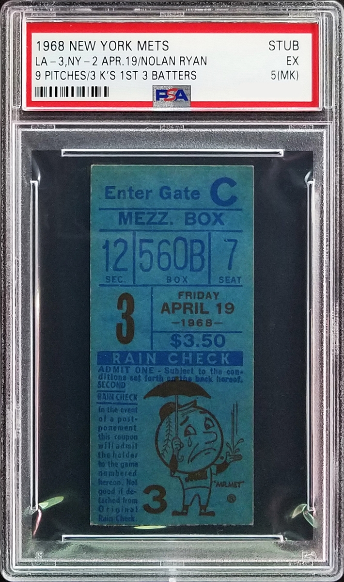 PSA Set Registry Showcase: Atlanta Braves Tickets 1966