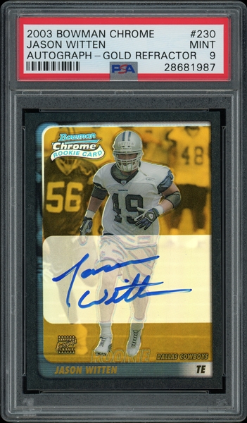 Jason Witten Autographed Signed 2003 Score Autograph Rookie Card