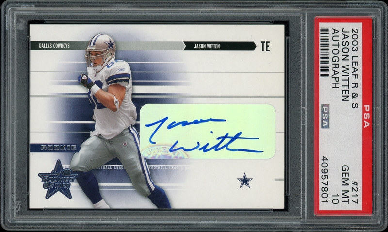 Jason Witten Autographed Signed 2003 Score Autograph Rookie Card