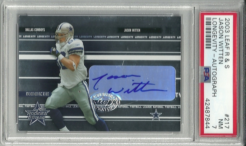 Jason Witten Autographed Signed 2003 Score Autograph Rookie Card