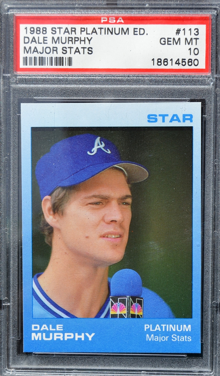 Baseball - 1988 Star Platinum Edition Dale Murphy: Mike's 1988 Star Platinum  Dale Murphy Set Set Image Gallery