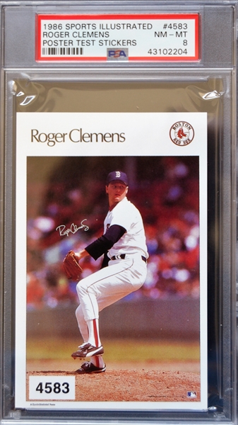 1986 Sports Illustrated Newsstand Roger Clemens First Cover Issue CGC  Quality