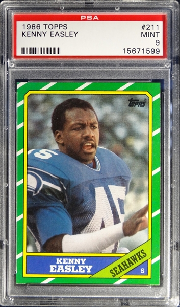 Kenny Easley 1986 McDonald All Star Issue Card # 45 Seahawks