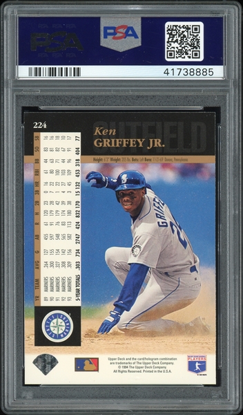 2002 Upper Deck - All-Star Game Salute Jerseys #SJ-KG - Ken Griffey Jr.  [PSA 10 GEM MT]