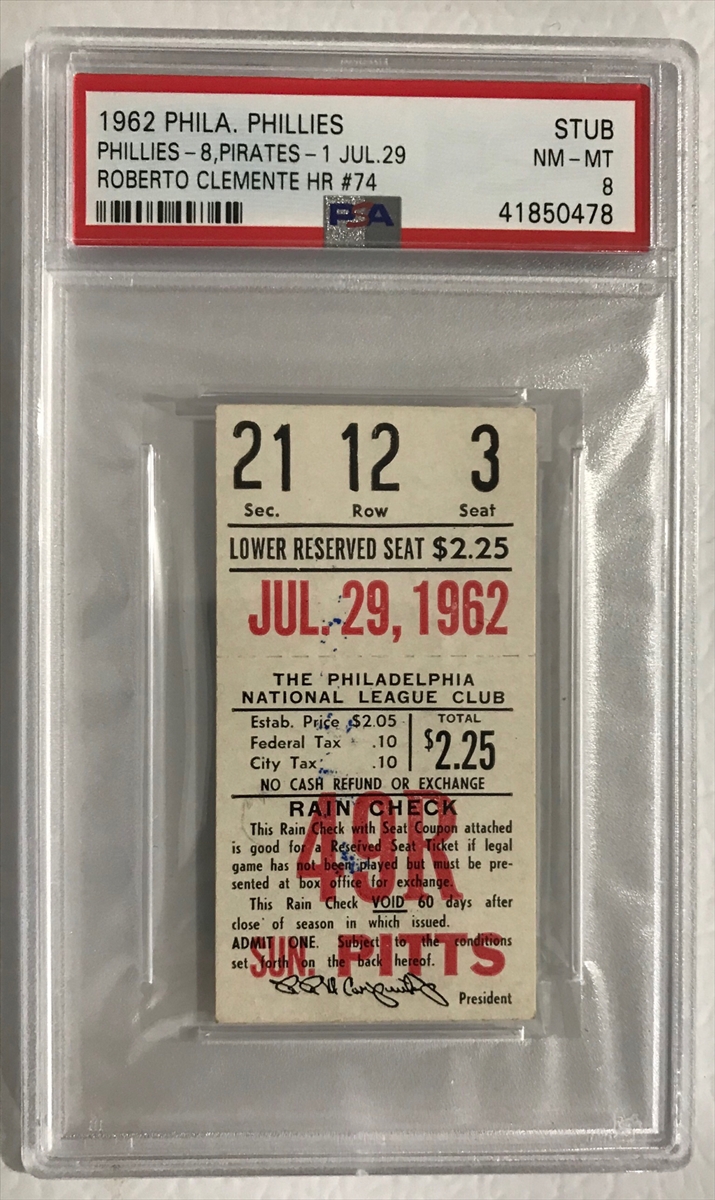 PSA Set Registry Showcase: Atlanta Braves Tickets 1966