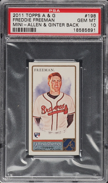  2011 Bowman Gold Baseball #205 Freddie Freeman Rookie Card  Braves : Collectibles & Fine Art