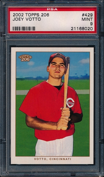 2008 Topps Chrome Joey Votto PSA 9 Rookie Card RC 319 