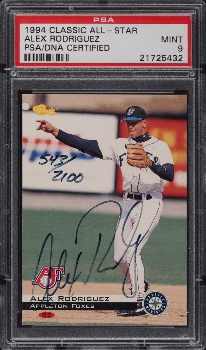 Alex Rodriguez Autographed Signed 1998 UDA Pepsi Foil Card #Pm13