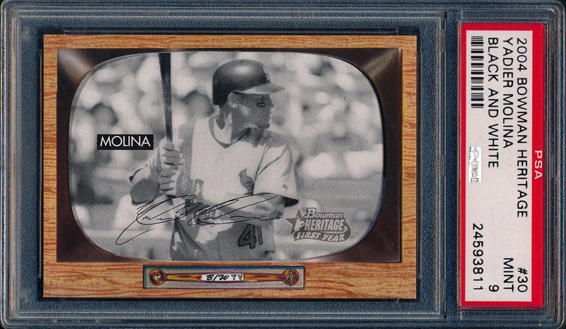 2004 Bowman Baseball #301 Yadier Molina Rookie Card at 's