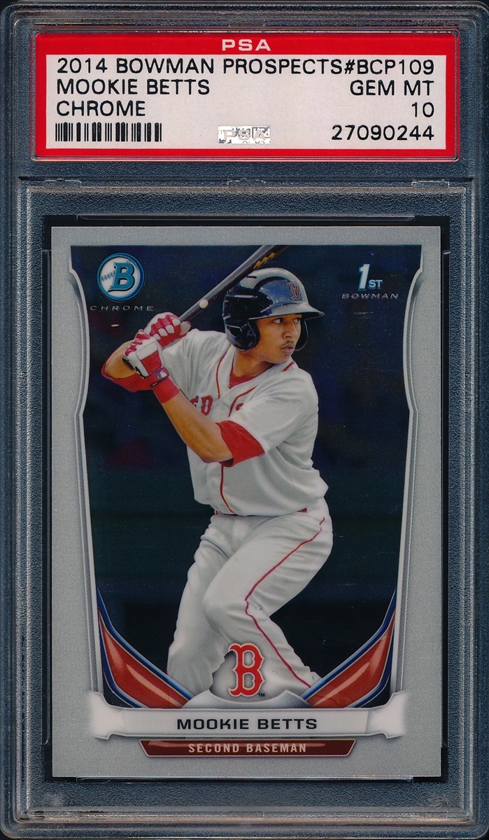 Mookie Betts 2014 Topps Chrome Update Black Refractor #US-20 Price