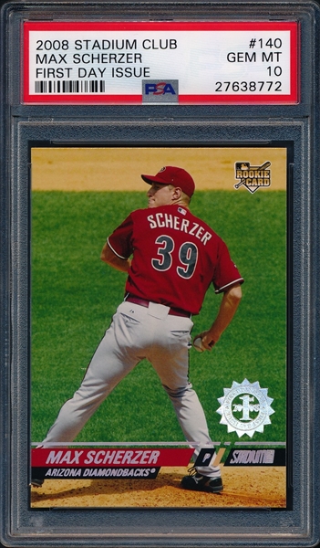 Max Scherzer  PSA AutographFacts℠