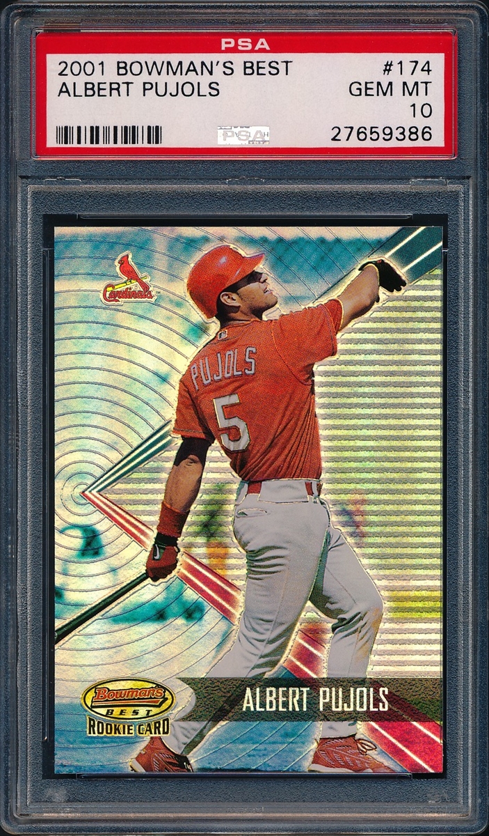 2001 Topps Traded Gold Albert Pujols Rookie PSA