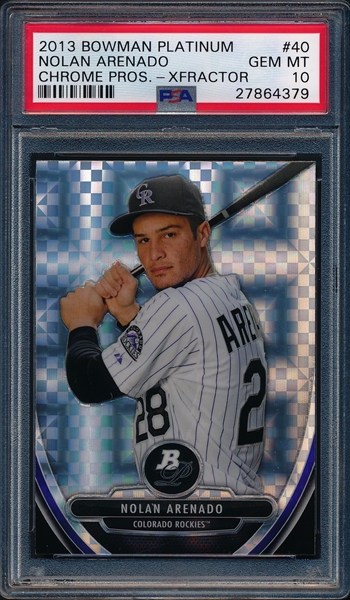 Nolan Arenado Rookie Card 2012 Bowman Platinum Prospects