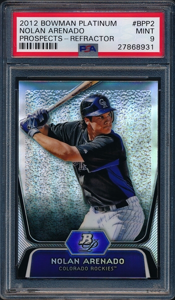 Nolan Arenado Rookie Card 2012 Bowman Platinum Prospects