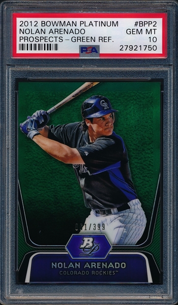 Nolan Arenado Rookie Card 2012 Bowman Platinum Prospects