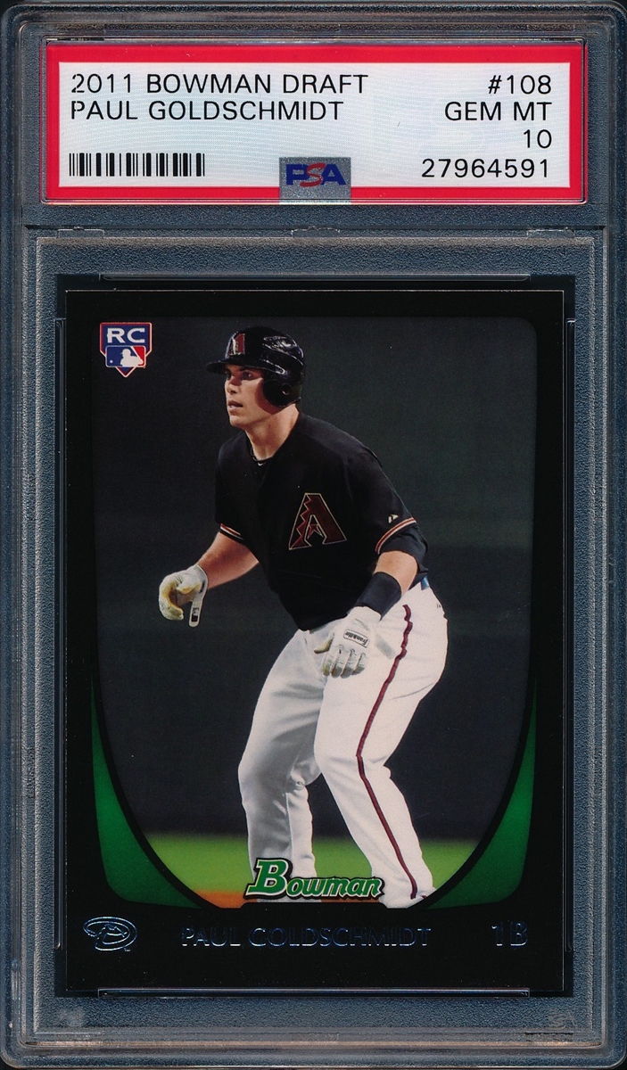 2011 Bowman Chrome Prospects bcp99 Paul Goldschmidt Rookie