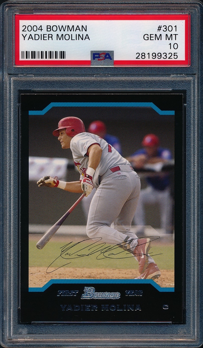 2004 Topps Chrome Gold Refractor #219 Yadier Molina Rookie Card - PSA GEM  MT 10 on Goldin Auctions