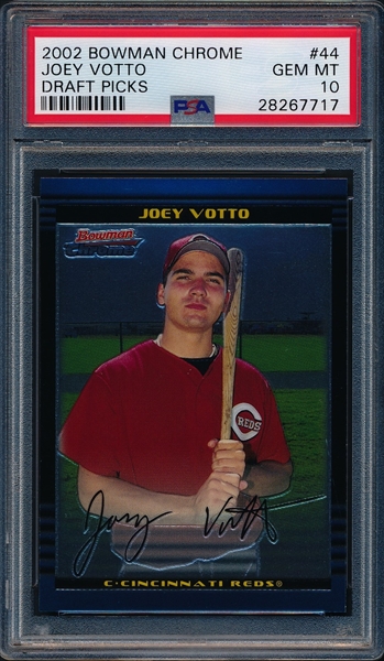 Joey Votto 2007 Bowman Draft card BDPP98 Cincinnati Reds Prospect RC