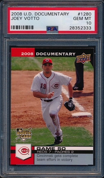 Joey Votto 2008 Upper Deck Rookie Card