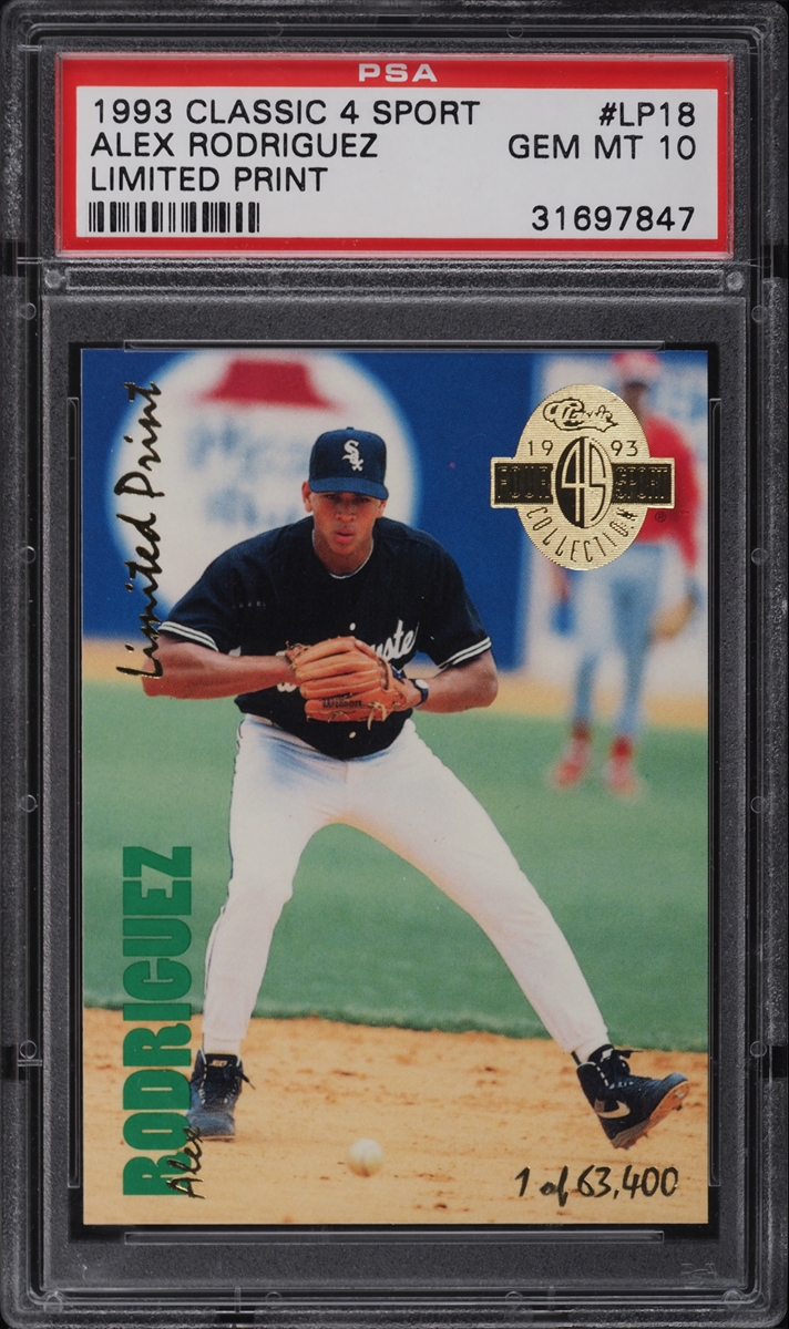 1998 Pinnacle Inside Club Edition #3 Alex Rodriguez PSA 10 – Burbank  Sportscards