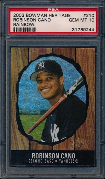 PSA Set Registry Showcase: Robinson Cano Rookie Showcase