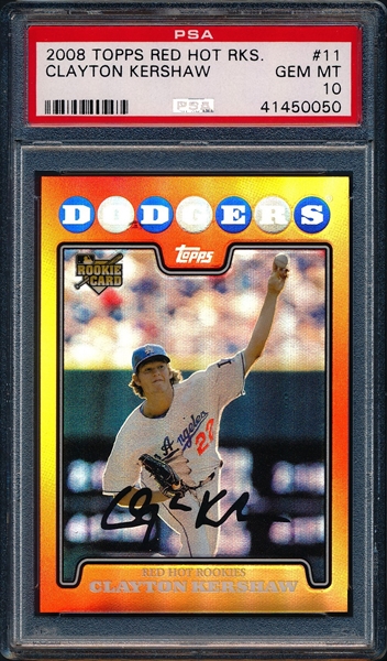 2008 Topps Update & Highlights Rookie Chrome Hobby & Hta Clayton Kershaw