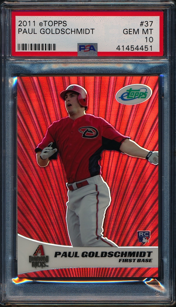 2011 Bowman Chrome Prospects Refractor Paul Goldschmidt PSA 9 MINT Rookie RC