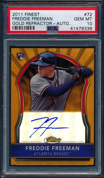 2006 TOPPS AFLAC ALL AMERICAN AUTO FREDDIE FREEMAN #FF RC GMA GEM MINT  10!!!!!!!