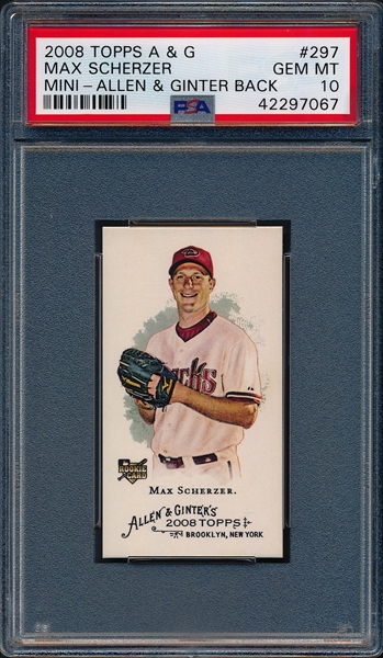 Max Scherzer Rookie Cards Checklist and Memorabilia Buying Guide