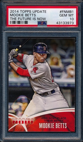 MOOKIE BETTS #FN-MB3 2014 TOPPS FUTURE IS NOW COMING OF AGE CARD (NRMT)****