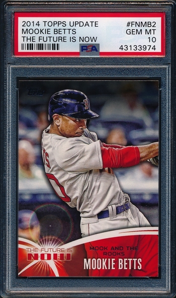 Mookie Betts 2014 Topps Update #US26A RC (PSA 10)