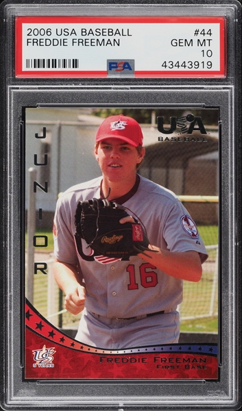 Freddie Freeman Rookie 2011 Bowman Finest Futures #FF10, Braves, MVP –