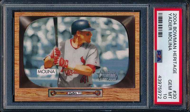 2004 Bowman Baseball #301 Yadier Molina Rookie Card at 's
