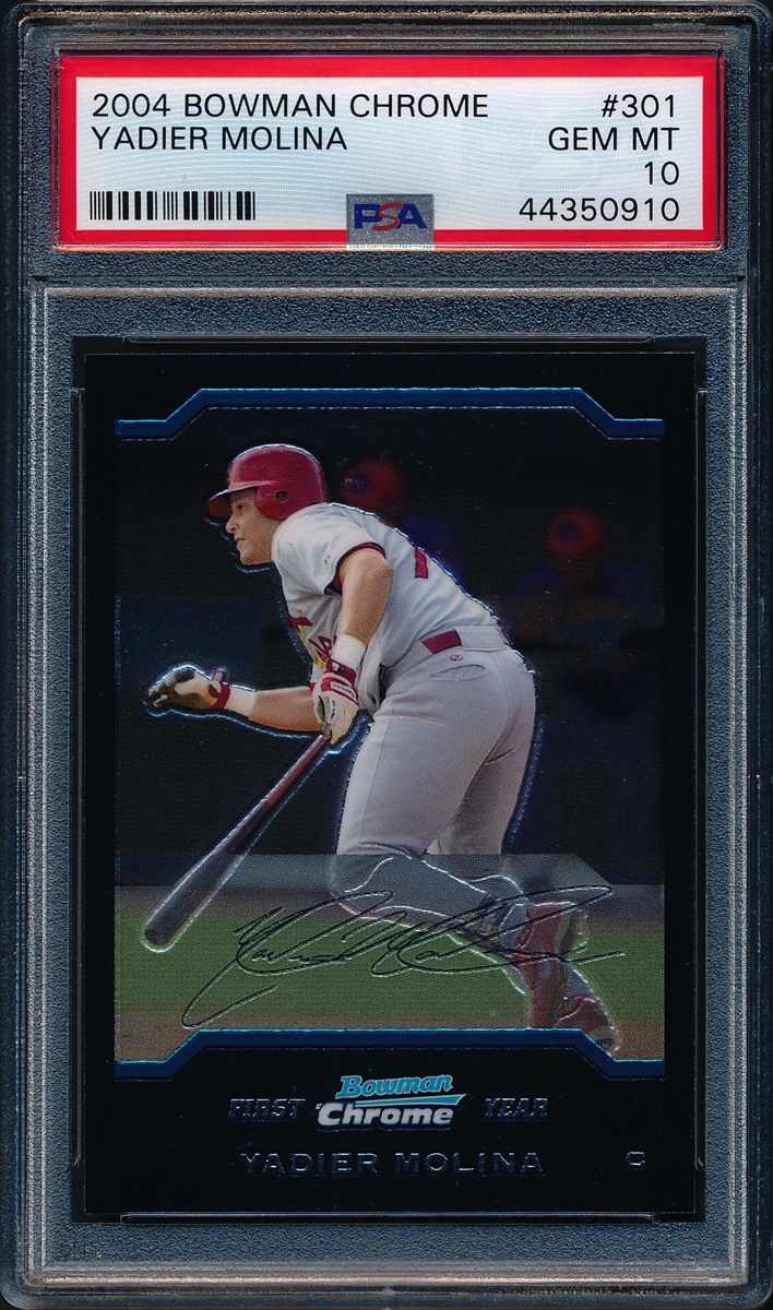 2004 Topps Chrome Gold Refractor #219 Yadier Molina Rookie Card - PSA GEM  MT 10 on Goldin Auctions