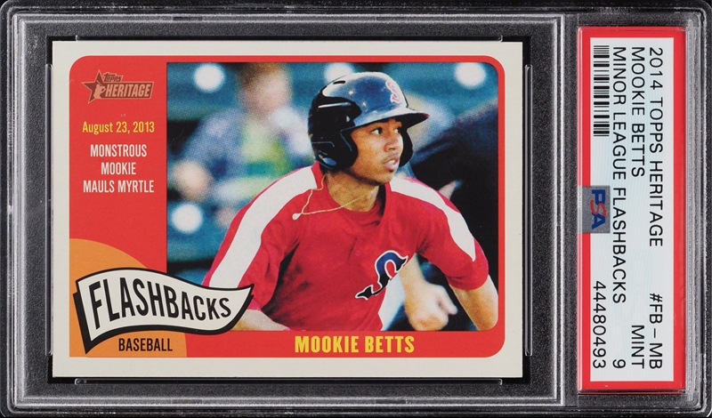 Mookie Betts Rookie 2014 Topps Pro Debut #71 MVP, Red Sox, Dodgers –