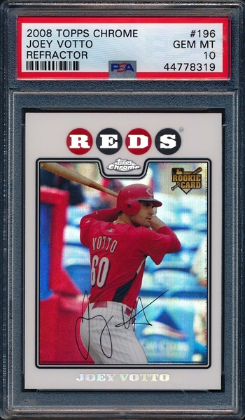 PSA 10 Joey Votto Rookie 2008 Topps Gold Opening outlet Day