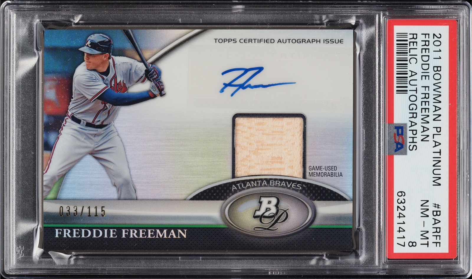 2011 Topps Lineage Diamond Anniversary Refractor 146 Freddie Freeman Rookie  753