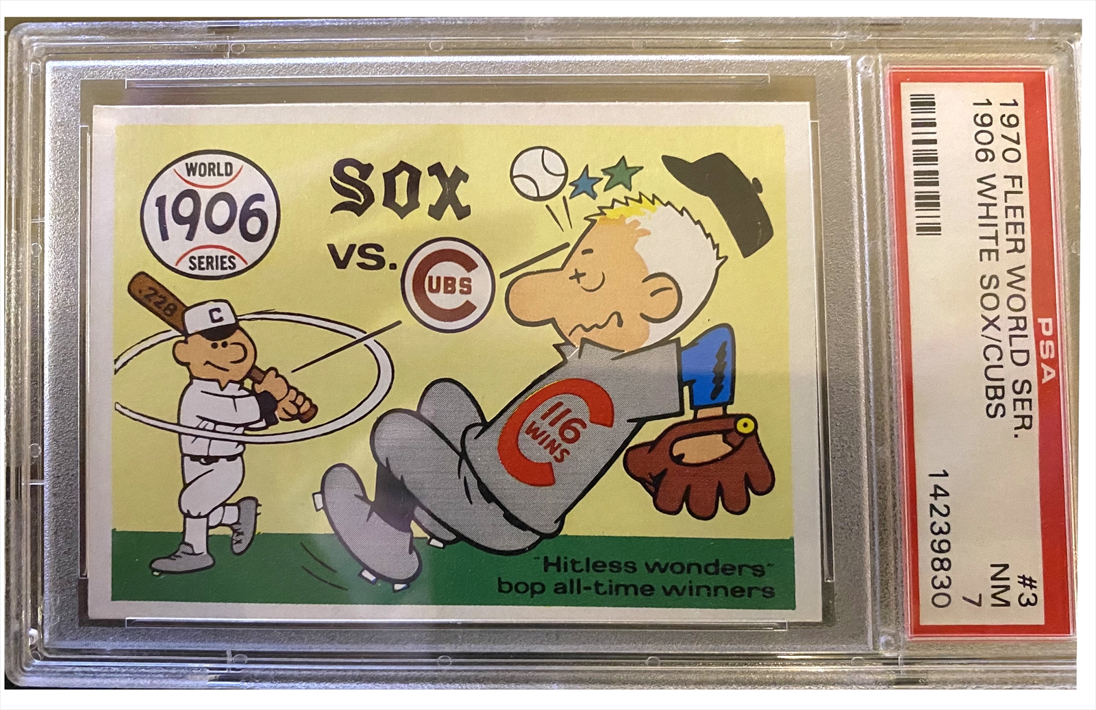 1906 WHITE SOX VS CUBS 1968 RG LAUGHLIN FLEER WORLD SERIES BASEBALL CARD !