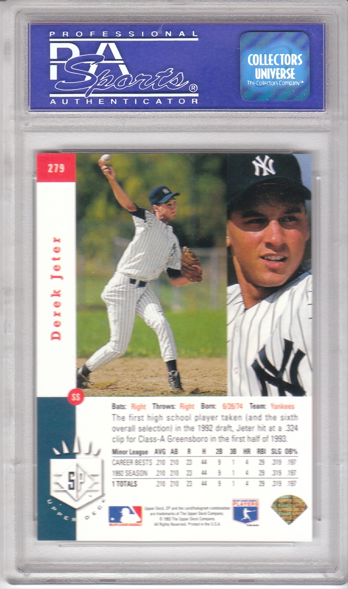 1992 Little Sun High School Prospects Derek Jeter (Autographed