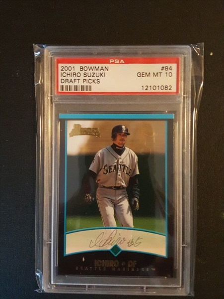 【イチロー RC !!! 】2001 Bowman #84 PSA 9 MT !