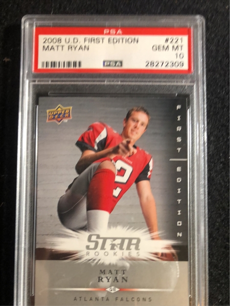 Matt Ryan 2008 SPX Rookie 2 Color Jersey Patch Serial #42/50 Atlanta Falcons  at 's Sports Collectibles Store